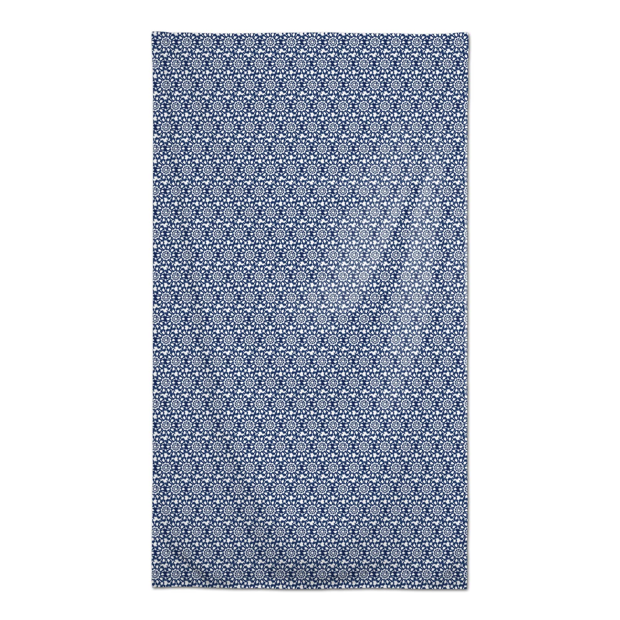 Radial Shibori Pattern Tablecloth